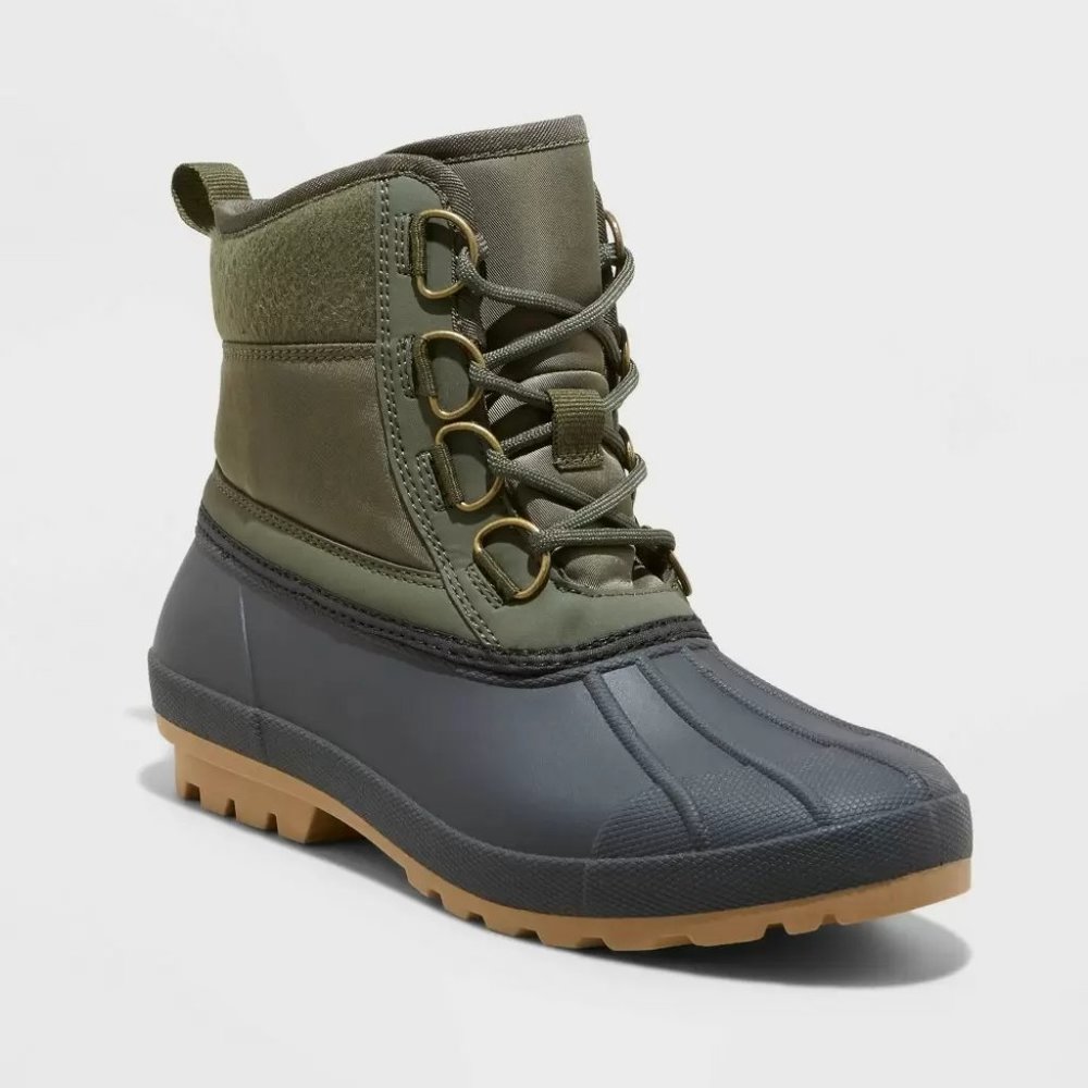 NEW! Tiffy Waterproof Duck Short Boots - Universal Thread Olive Green